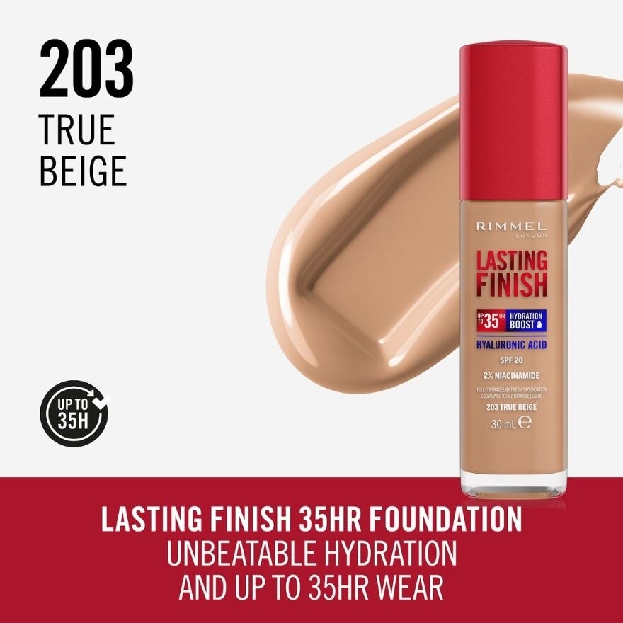 Lasting Finish 35HR Foundation 203 True Beige