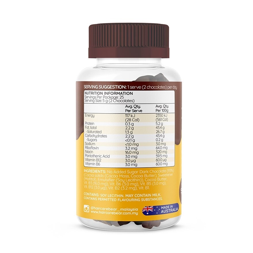 Energetic Choc 50s (Dark chocalate with Vitamin B Complex)