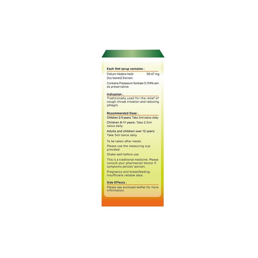 Eugica Ivy Syrup 100 milliliter image