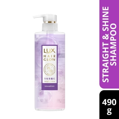 LUX Hair Glow Straight & Shine Shampoo 490g