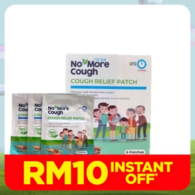 NO MORE COUGH No More Cough Cough Relief Patch 6’s
