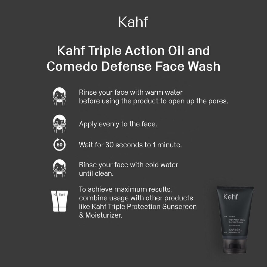 Triple Action Oil and Comedo Defense Face Wash 100ml