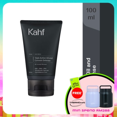 KAHF - Triple Action Oil and Comedo Defense Face Wash 100ml