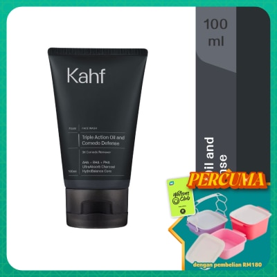 KAHF - Triple Action Oil and Comedo Defense Face Wash 100ml