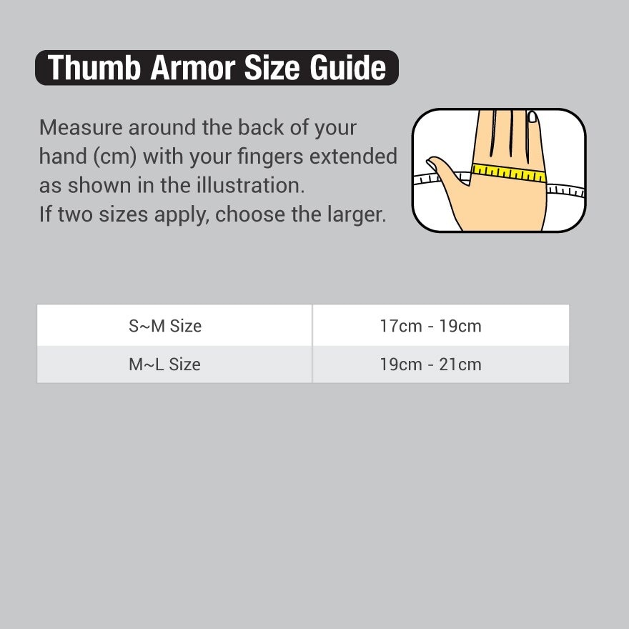 Thumb Armor Blue S-M