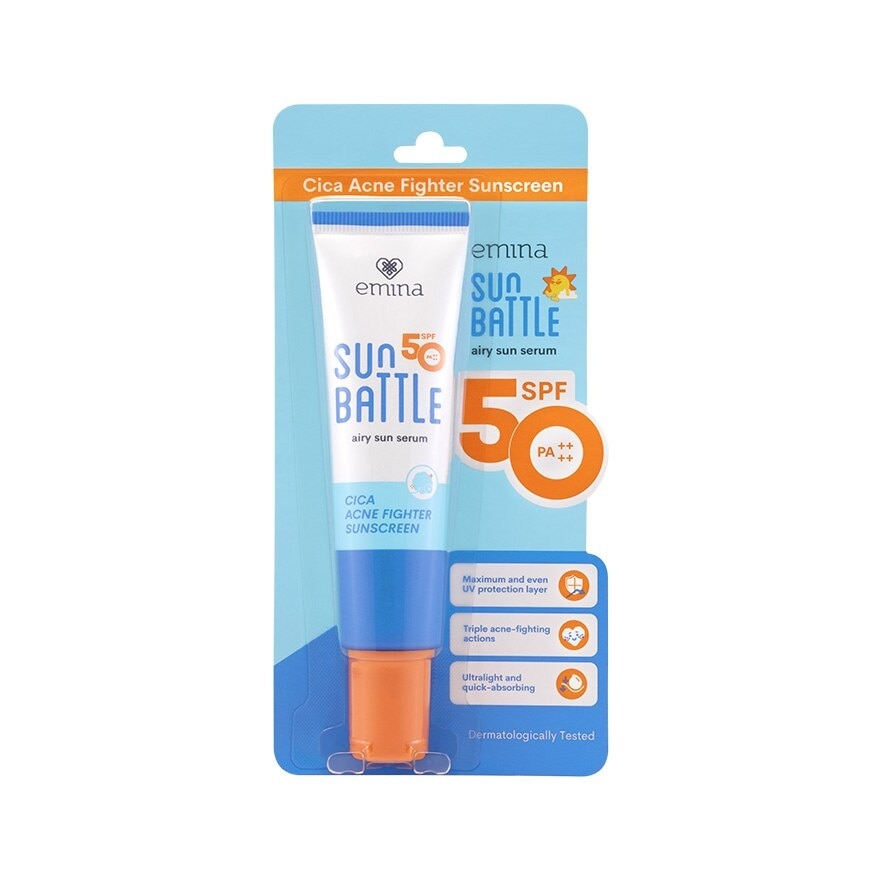 Sun Battle SPF 50 PA CicaAcne Fight Sunscreen 30ml