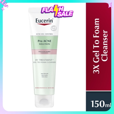 EUCERIN ProAcne Solution 3X Gel to Foam Cleanser 150ml