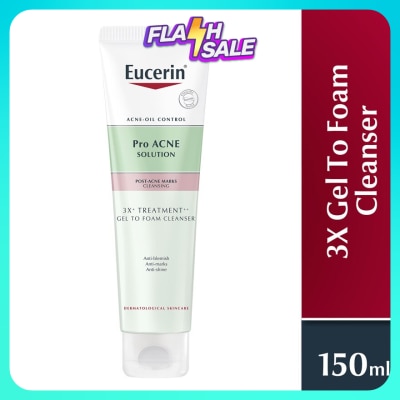 EUCERIN ProAcne Solution 3X Gel to Foam Cleanser 150ml