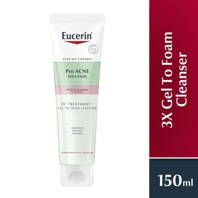 EUCERIN ProAcne Solution 3X Gel to Foam Cleanser 150ml