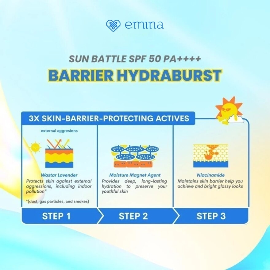 Sun Battle SPF 50 PA Barrier Hydra Sunscreen 30ml