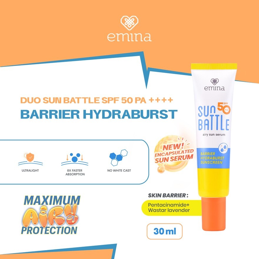 Sun Battle SPF 50 PA Barrier Hydra Sunscreen 30ml