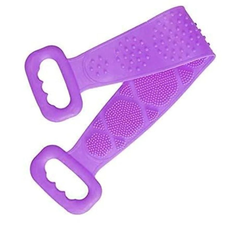 Purple Body Back Bath Long Scrubber 1pc