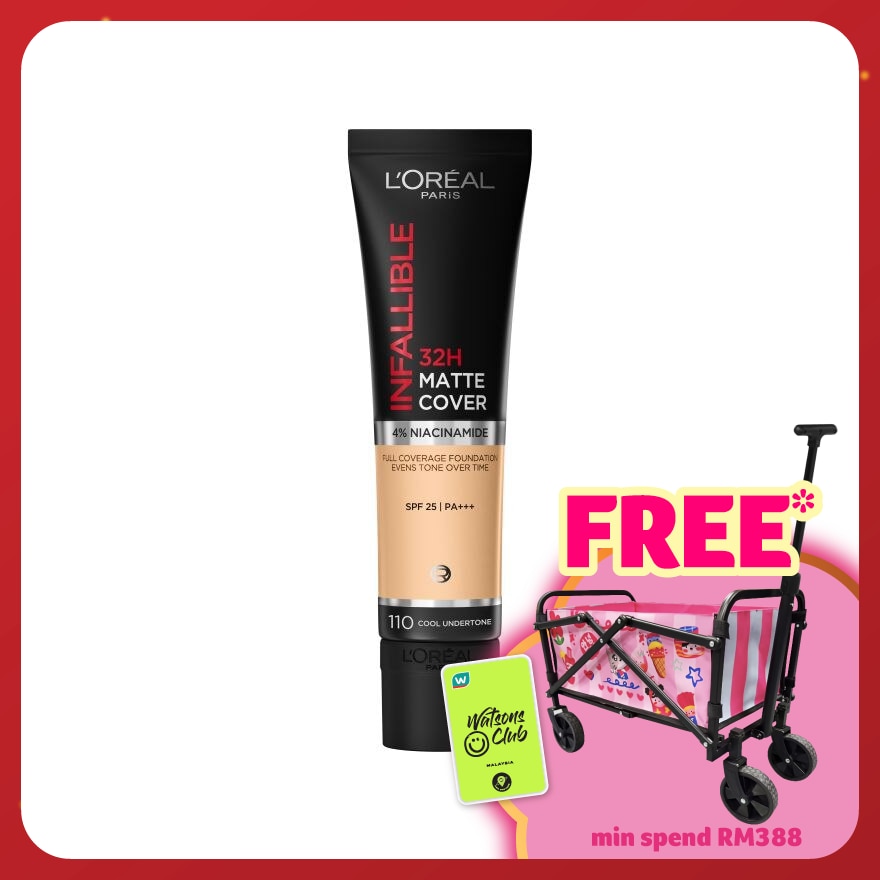 L'OREAL PARIS MAKEUP Infallible 32 Hours Promatte Tube Foundation