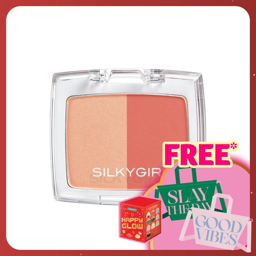 Shimmer Duo Blusher 02 Coral Glow