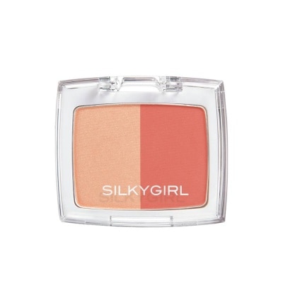 SILKYGIRL - Shimmer Duo Blusher 02 Coral Glow