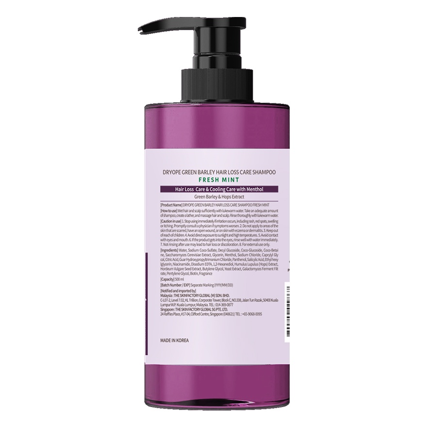 Hair Loss Care Shampoo Fresh Mint 500ml