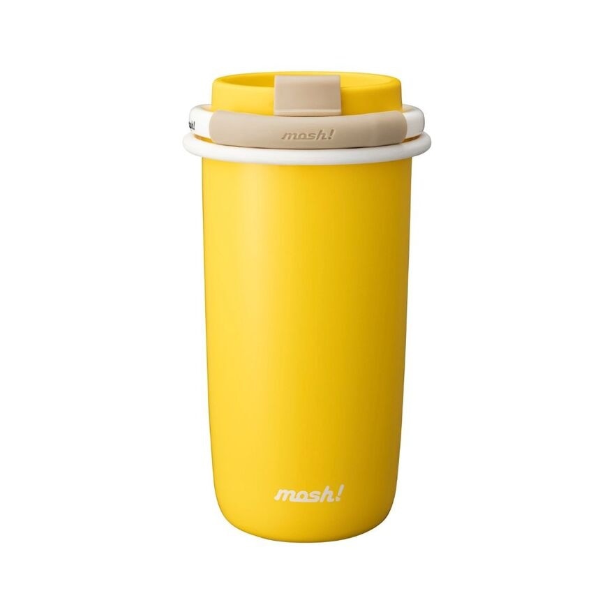 Latte Series Tumbler With Straw Yellow 480ml