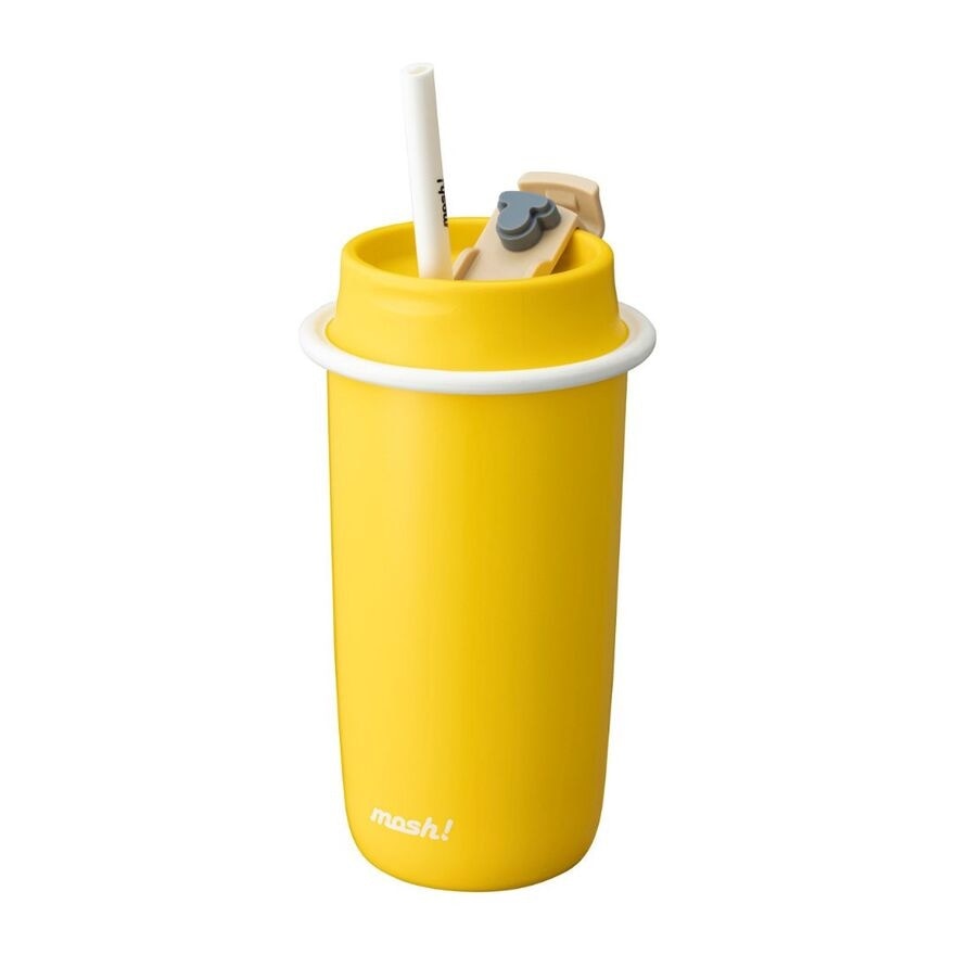 Latte Series Tumbler With Straw Yellow 480ml