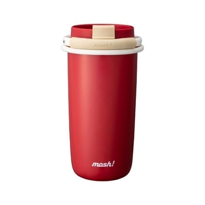 MOSH Latte Series Tumbler With Straw Red 480ml