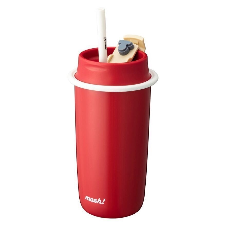 Latte Series Tumbler With Straw Red 480ml