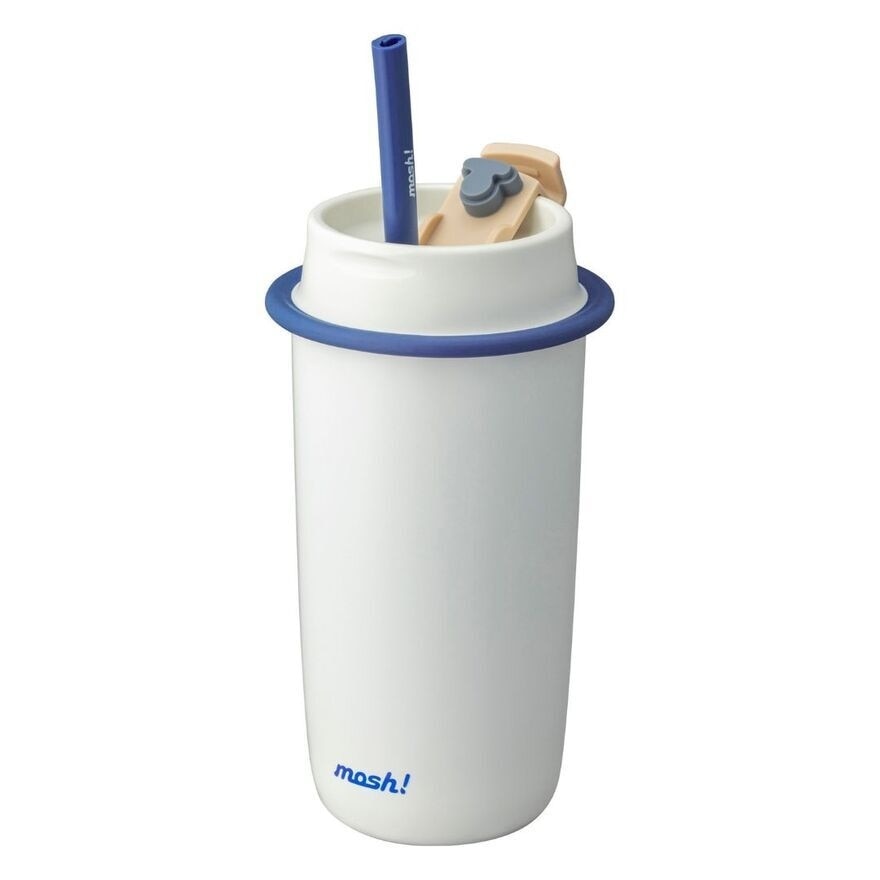 Latte Series Tumbler With Straw White 480ml