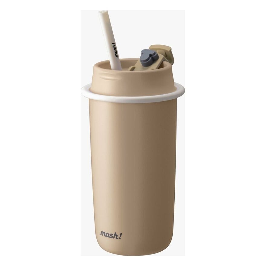 Latte Series Tumbler With Straw Mocha 480ml