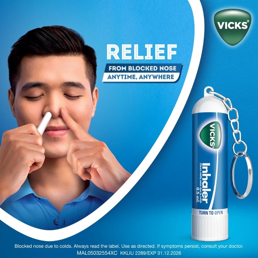 Inhaler Clear Stuffy Nose Due To Colds 0.5ml