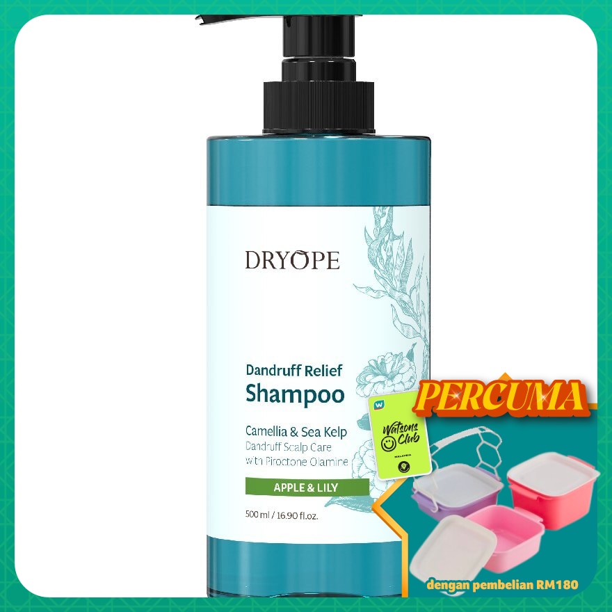 DRYOPE DANDRUFF RELIEF SHAMPOO APPLE & LILY 500ML
