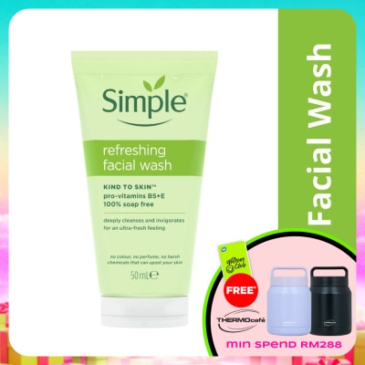 SIMPLE - Kind to Skin Refreshing Facial Wash Gel 50ml