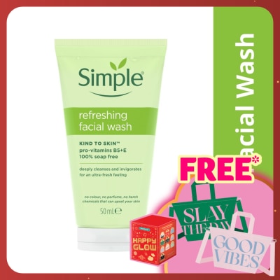 SIMPLE Kind to Skin Refreshing Facial Wash Gel 50ml
