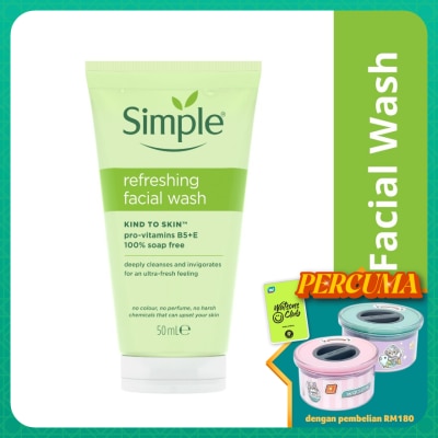 SIMPLE Kind to Skin Refreshing Facial Wash Gel 50ml