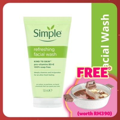SIMPLE Kind to Skin Refreshing Facial Wash Gel 50ml