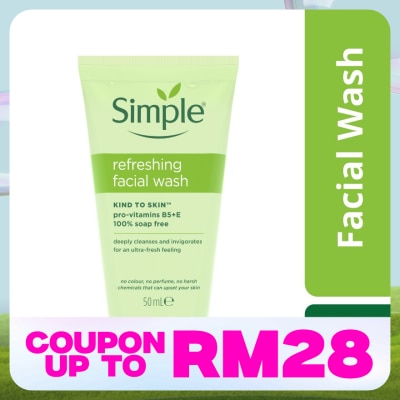 SIMPLE Kind to Skin Refreshing Facial Wash Gel 50ml