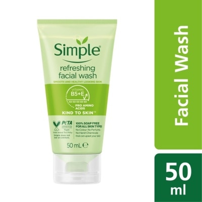 SIMPLE Kind to Skin Refreshing Facial Wash Gel 50ml