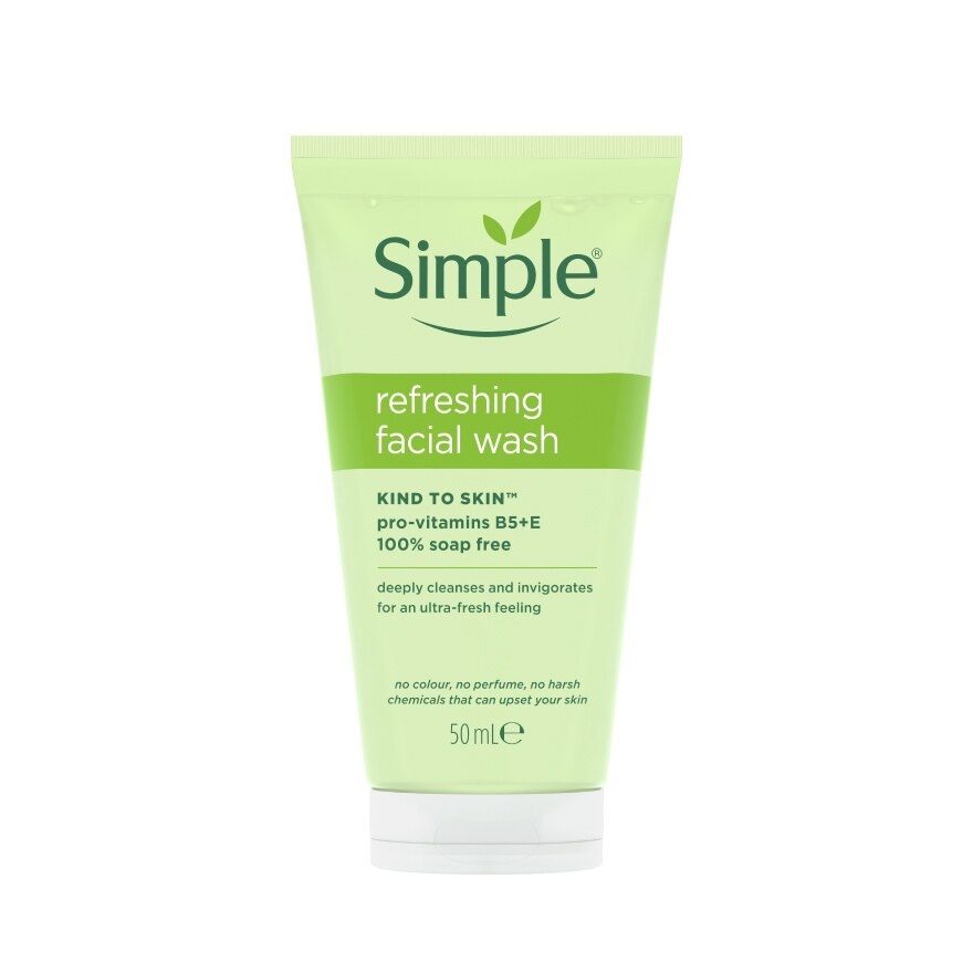 Simple Kind To Skin Refreshing Facial Wash Gel 50ml