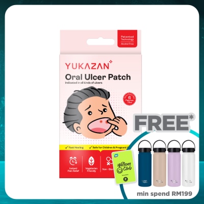 YUKA ZAN Yukazan Oral Ulcer Patch 6's