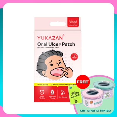 YUKA ZAN Yukazan Oral Ulcer Patch 6's