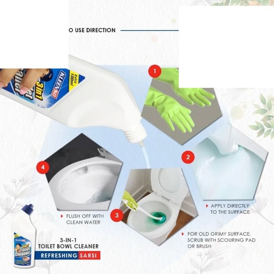 3in1 Toilet Bowl Cleaner 600ML