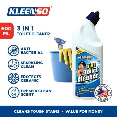 KLEENSO - 3in1 Toilet Bowl Cleaner 600ML