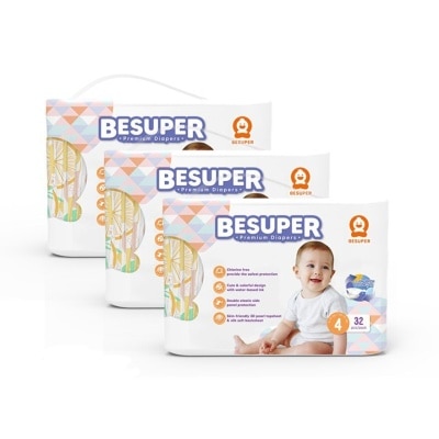 BESUPER Baby Diaper Tape Public Version L 32S