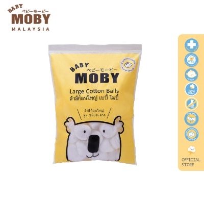 BABY MOBY Large Cotton Balls (80gram)