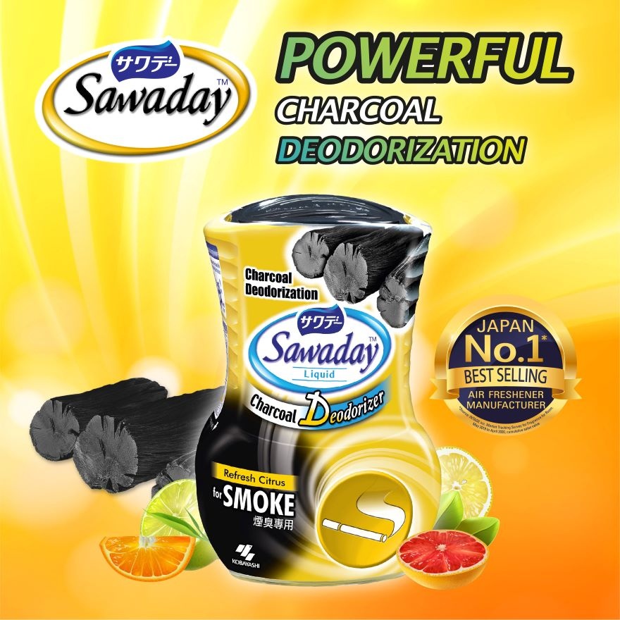 Liquid Charcoal Deodorizer - Refresh Citrus for Smoke
