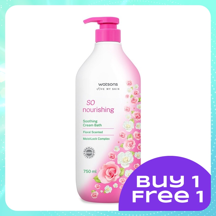 Floral Scented So Nourishing Soothing Cream Bath 750ml