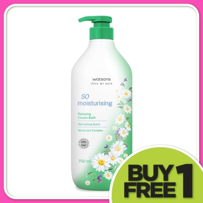 WATSONS Refreshing Scented So Moisturising Relaxing Cream Bath 750ml
