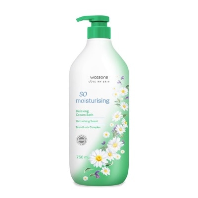 WATSONS Refreshing Scented So Moisturising Relaxing Cream Bath 750ml