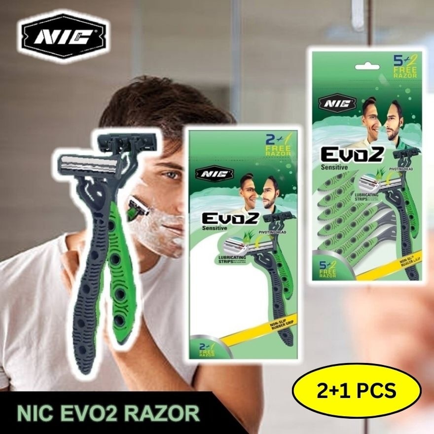 Evo2 Razor Shaver Twins Blade 2+1 Pcs