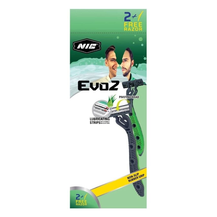 Evo2 Razor Shaver Twins Blade 2+1 Pcs