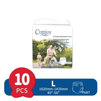 COMJOY Adult Pants Diapers L 10pcs