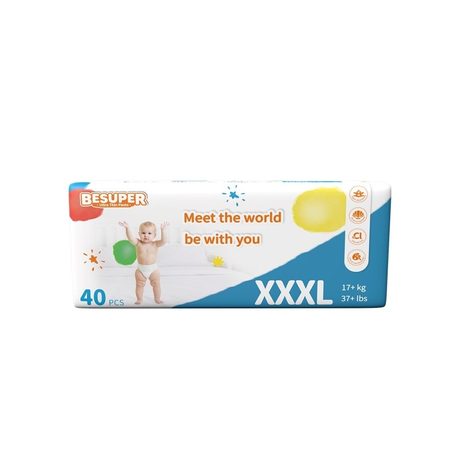 Ultra thin baby Diaper pant XXXL 40pcs/bag