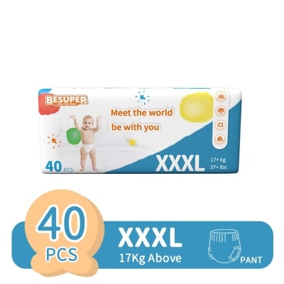 BESUPER Ultra thin baby Diaper pant XXXL 40pcs/bag